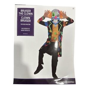 NWT Bruiser the Clown Child Costume Scary Circus Carnival Halloween Medium 8-10